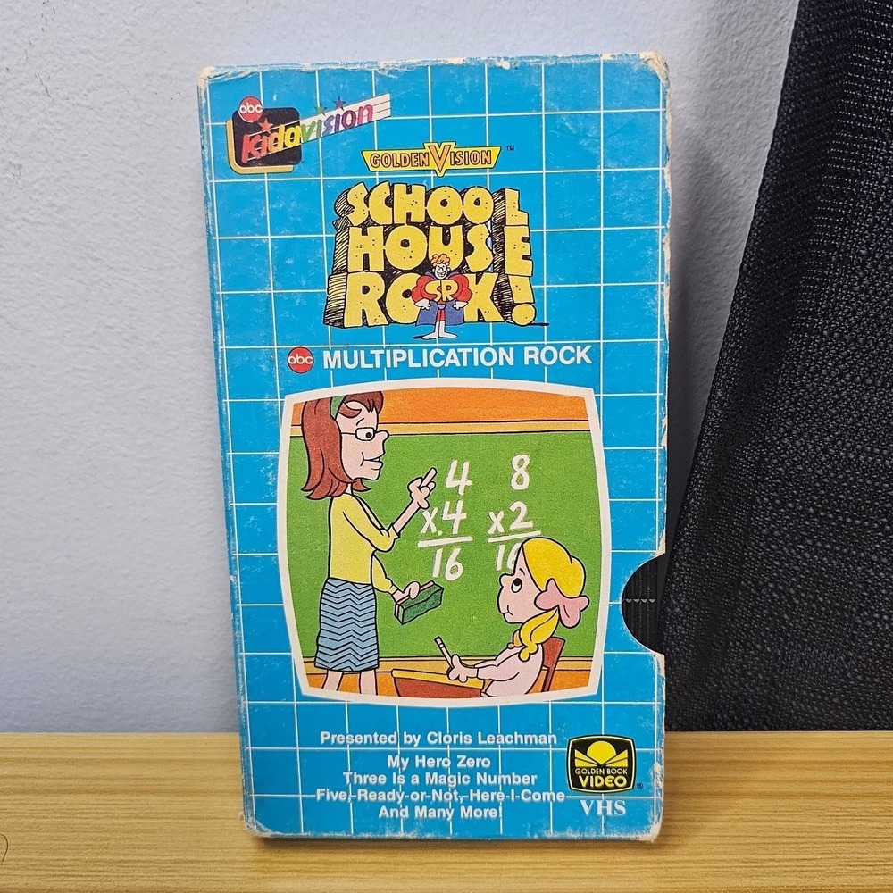 School House Rock Multiplication Rock VHS ABC Golden Vision Kidavision